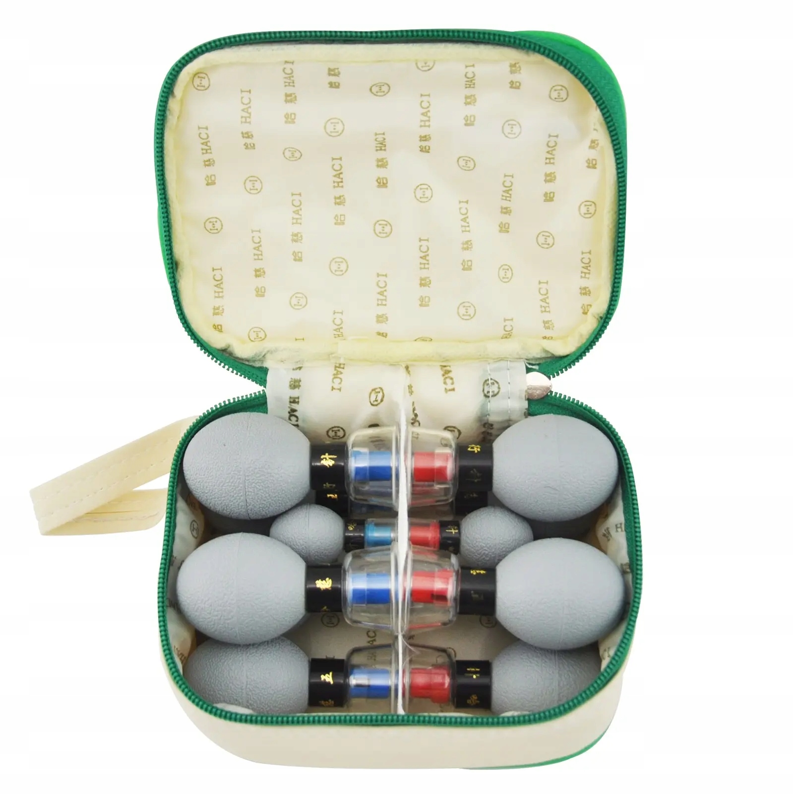 Bańki Haci Magnetyczne 2500 G Zestaw 12 szt. W Pokrowcu Maść