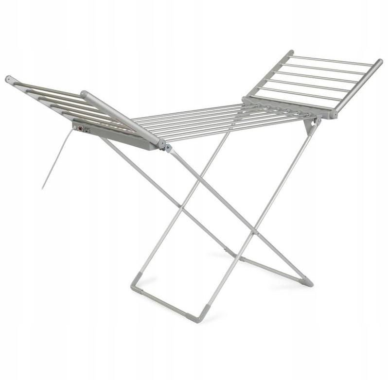 Levně Elektrický skládací sušák na prádlo, volně stojící, horizontální Adm