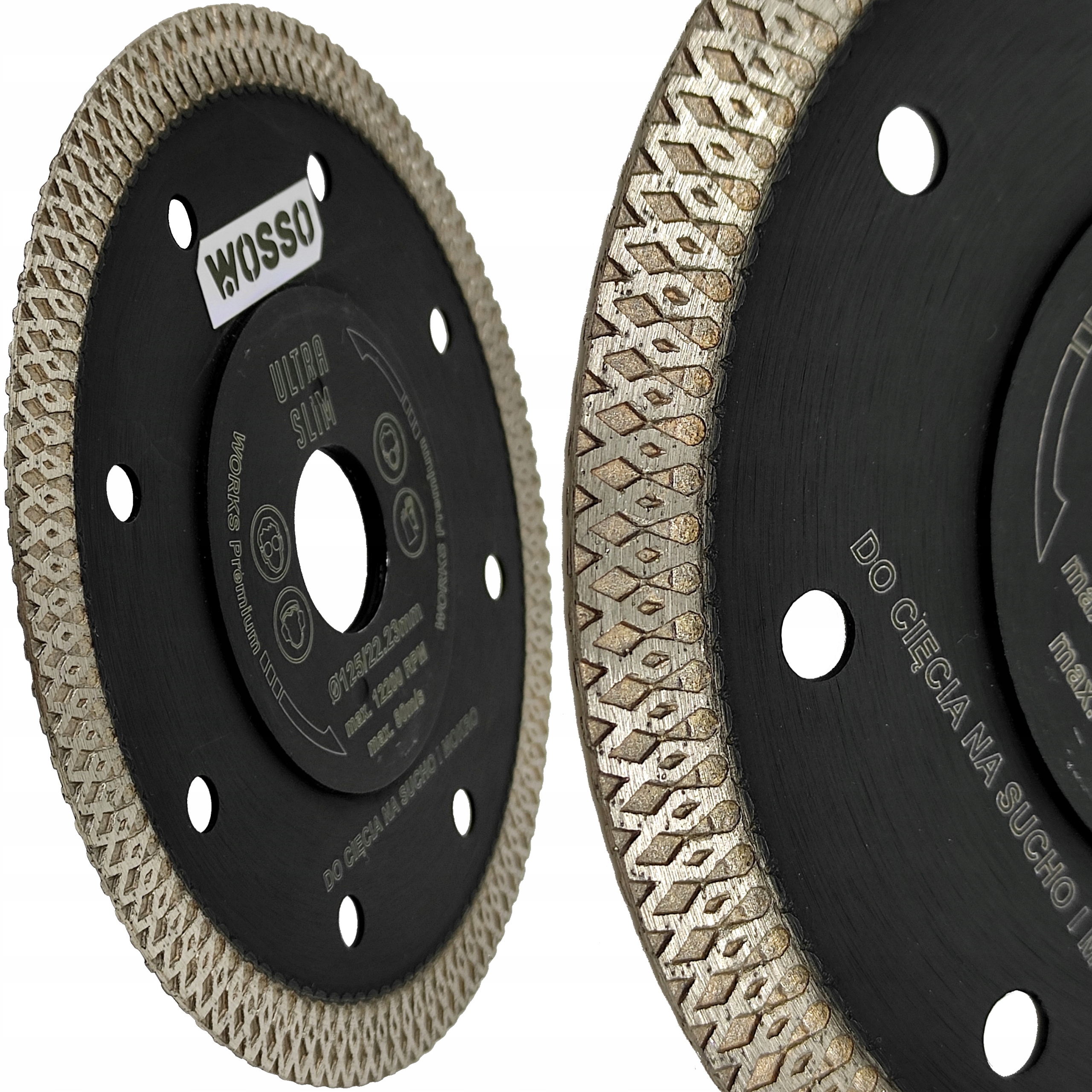 TARCZE ZESTAW do CIECIA i SZLIFOWANIA gresu + DYSK Marka WOSSO