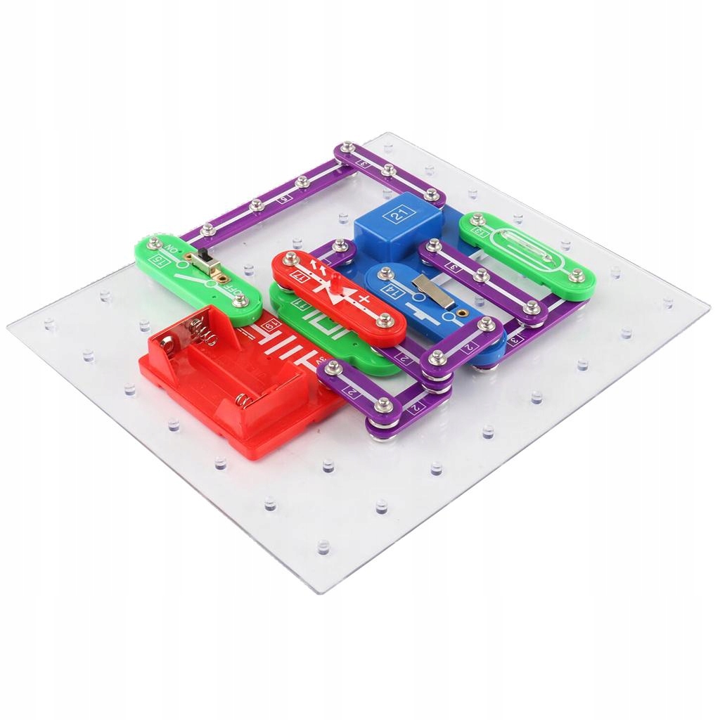 Electronic Circuits DIY Blocks Kids Physics Marka bez marki