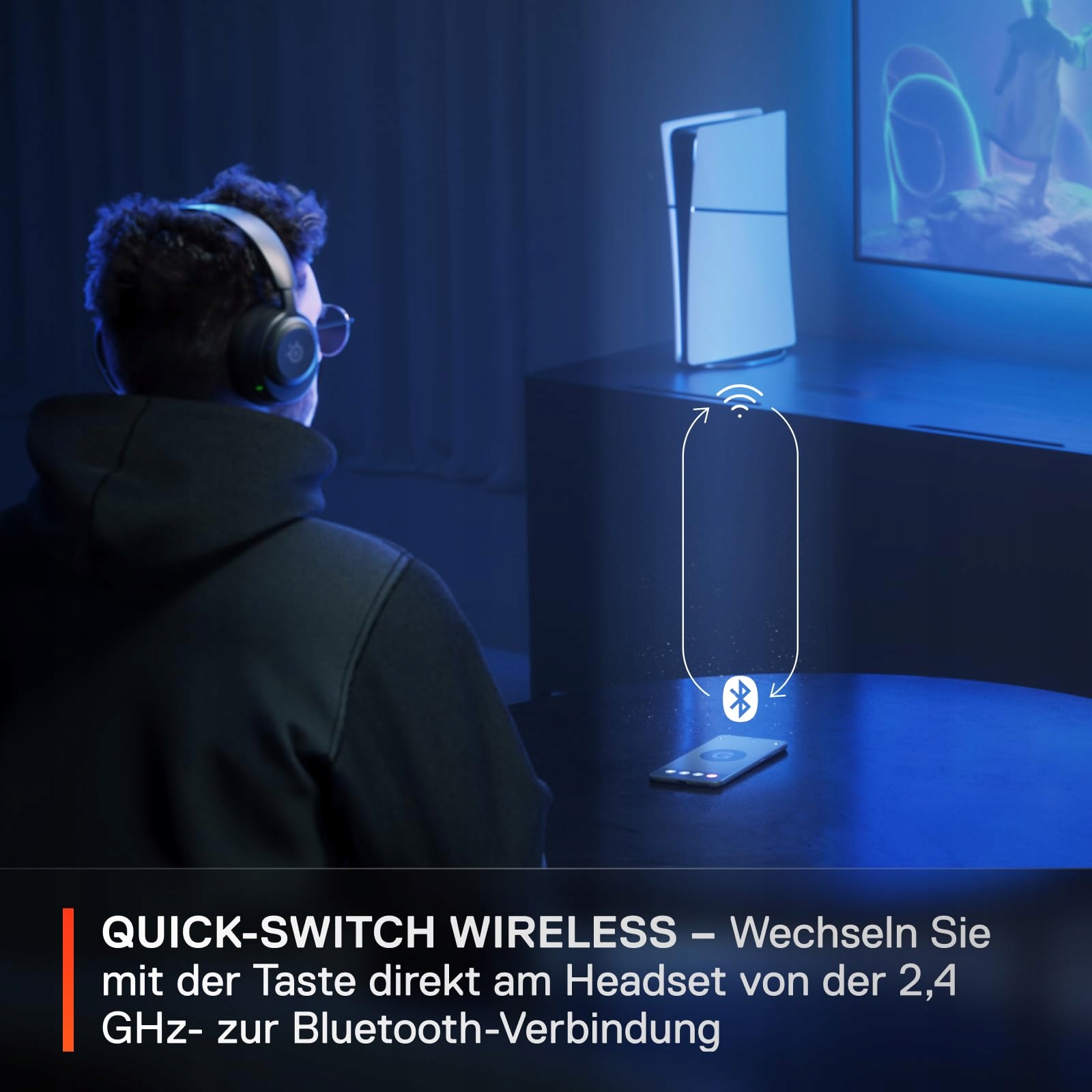 STEELSERIES Arctis Nova 5P Słuchawki Gamingowe PS5 60h Bateria BT — miniatura 4