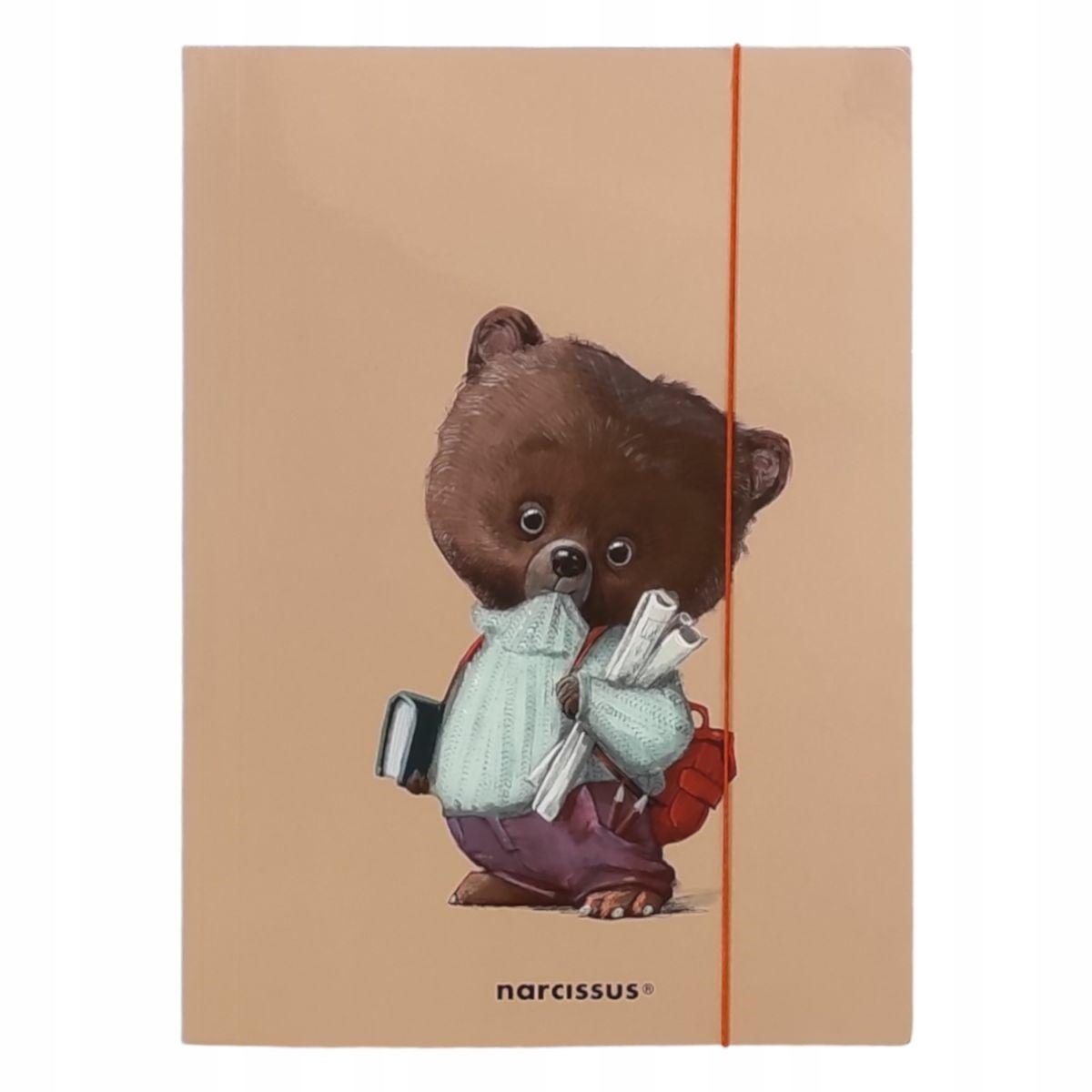 NARCISSUS TECZKA A4 NA GUMKĘ MISIEK