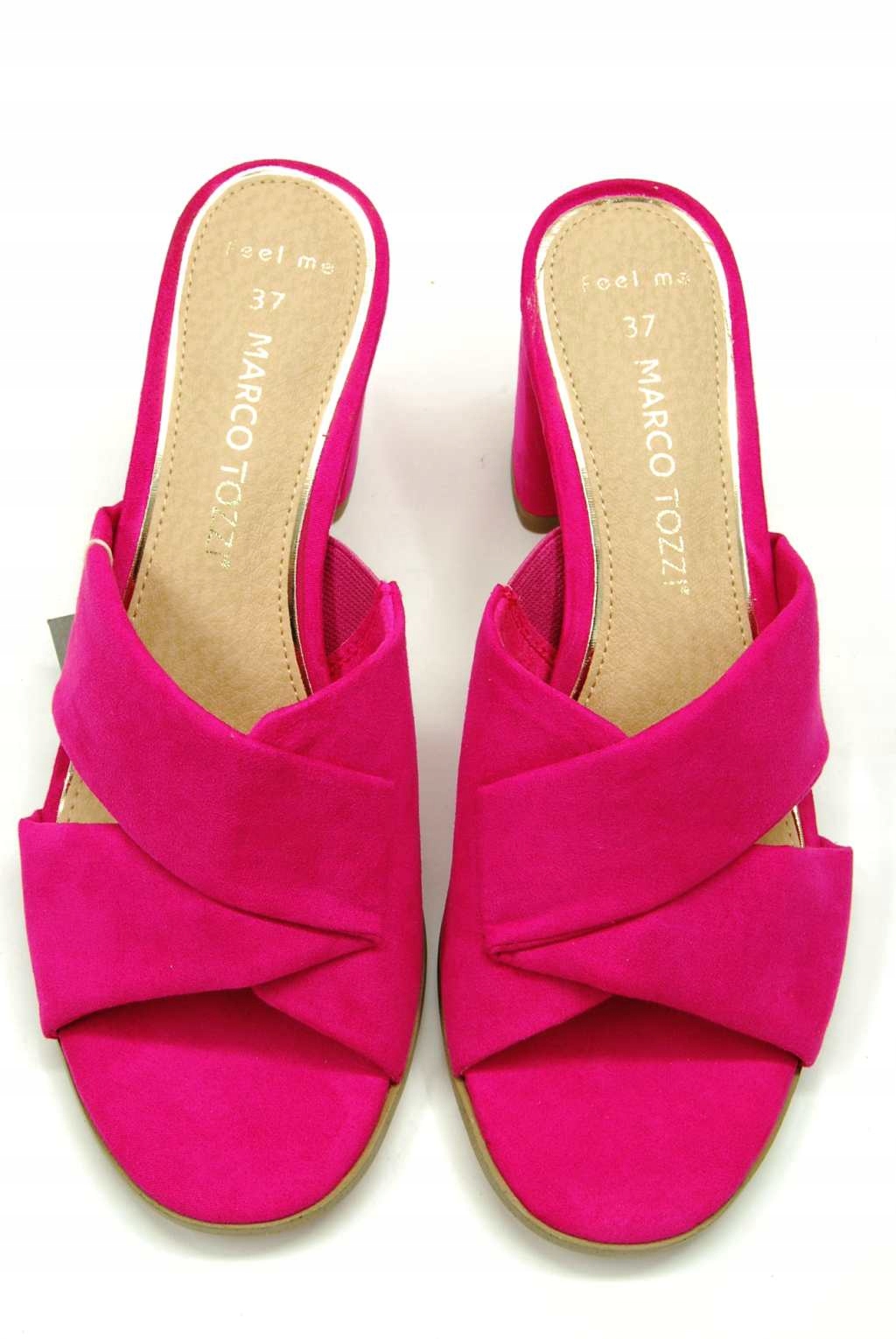 MARCO TOZZI 27202 KLAPKI eleganckie FUKSJA r. 37 Rozmiar 37