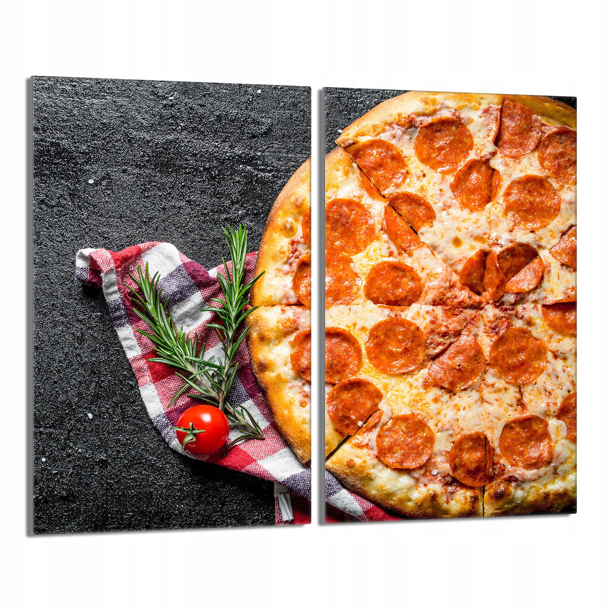 Skleněná ochranná deska na sporák 2x30x52 Pizza Do Kuchyně
