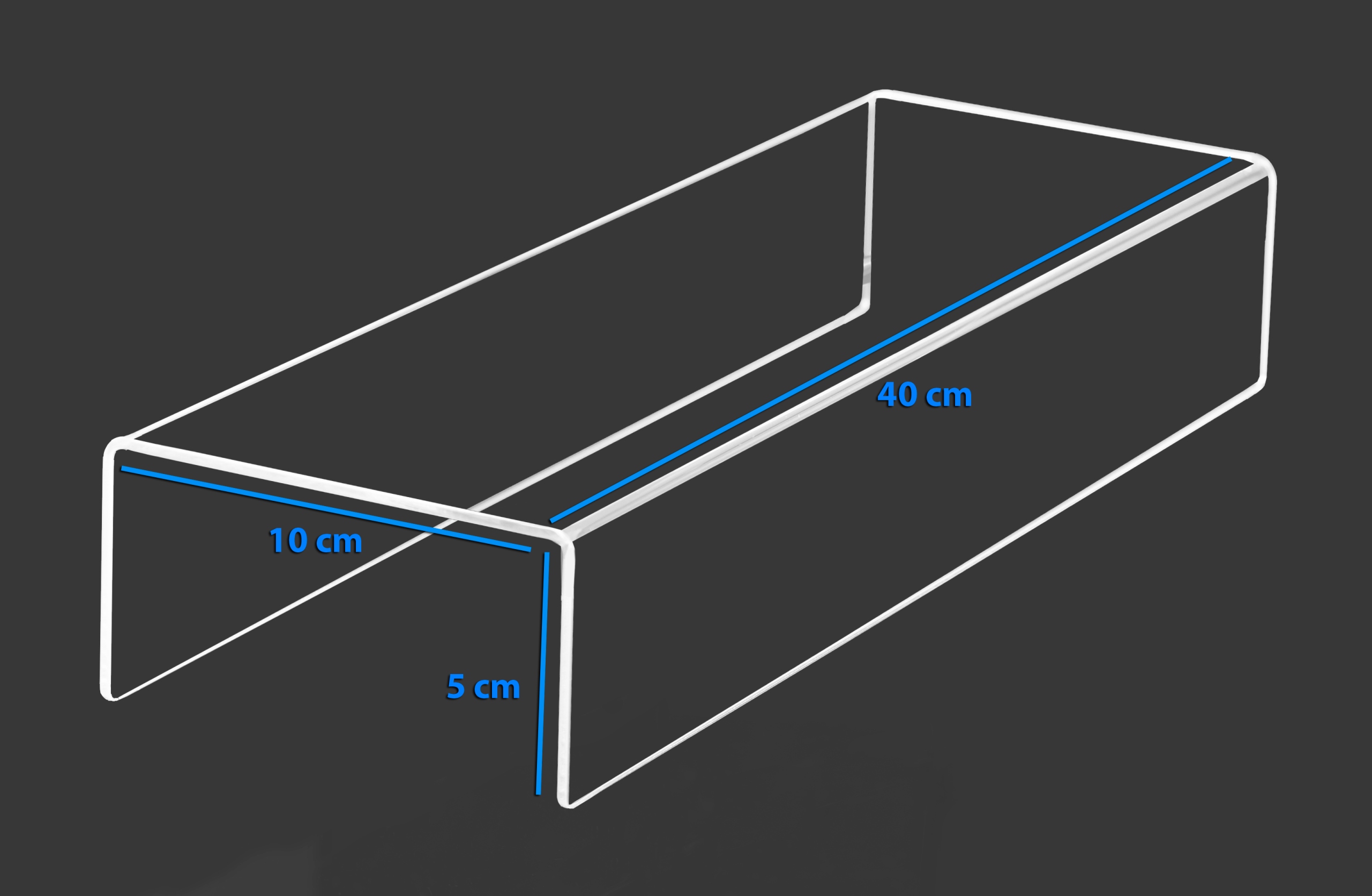 STOJAK PODSTAWKA EKSPOZYTOR STOPIEŃ PLEXI 40/5 cm Marka Select