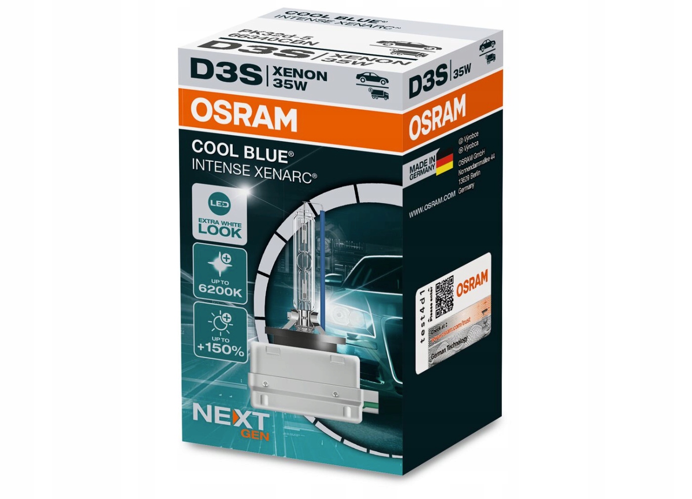 Osram Xenarc Cool Blue Intense Next Generation D3S, 35 W, PK32d-5, 1ks