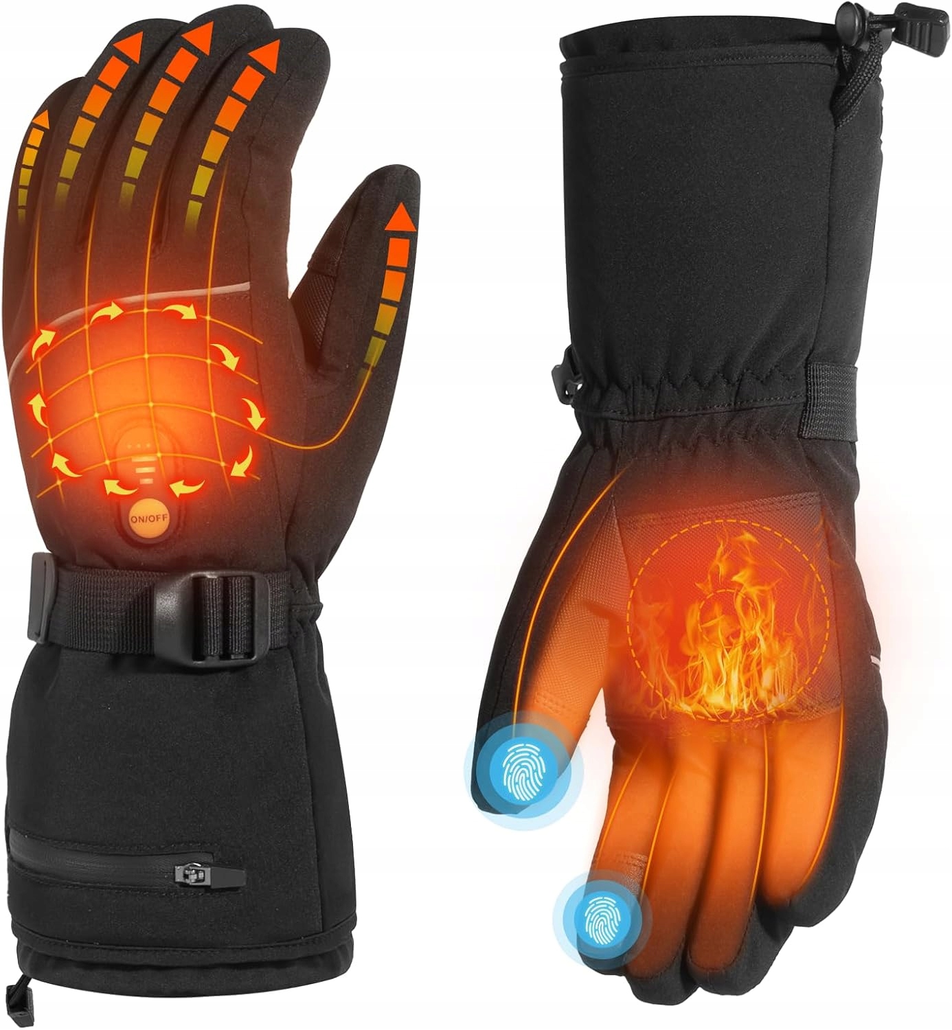 Podgrzewane Rękawice Zimowe Minthouz Heated Gloves 2 x 3000 mAh Rozmiar XL