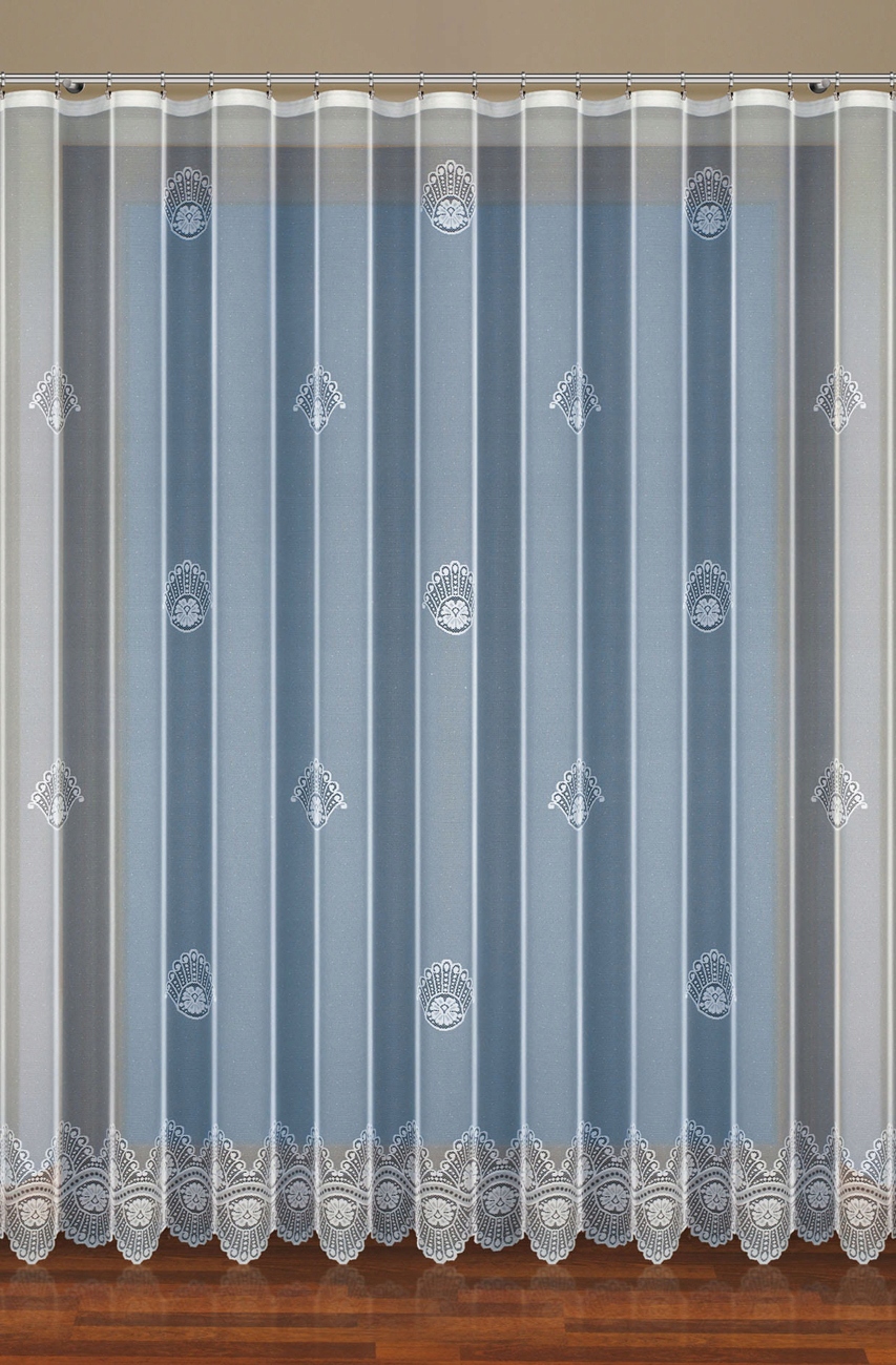 Mg Záclona bílá 34488 300x250 cm, hotová, obšitá Bt