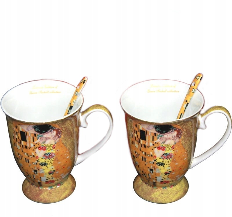 

Kubek łyżeczka porcelana kpl 2szt Gustav Klimt