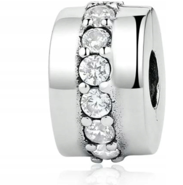 

Zawieszka Charms klips separator Srebro