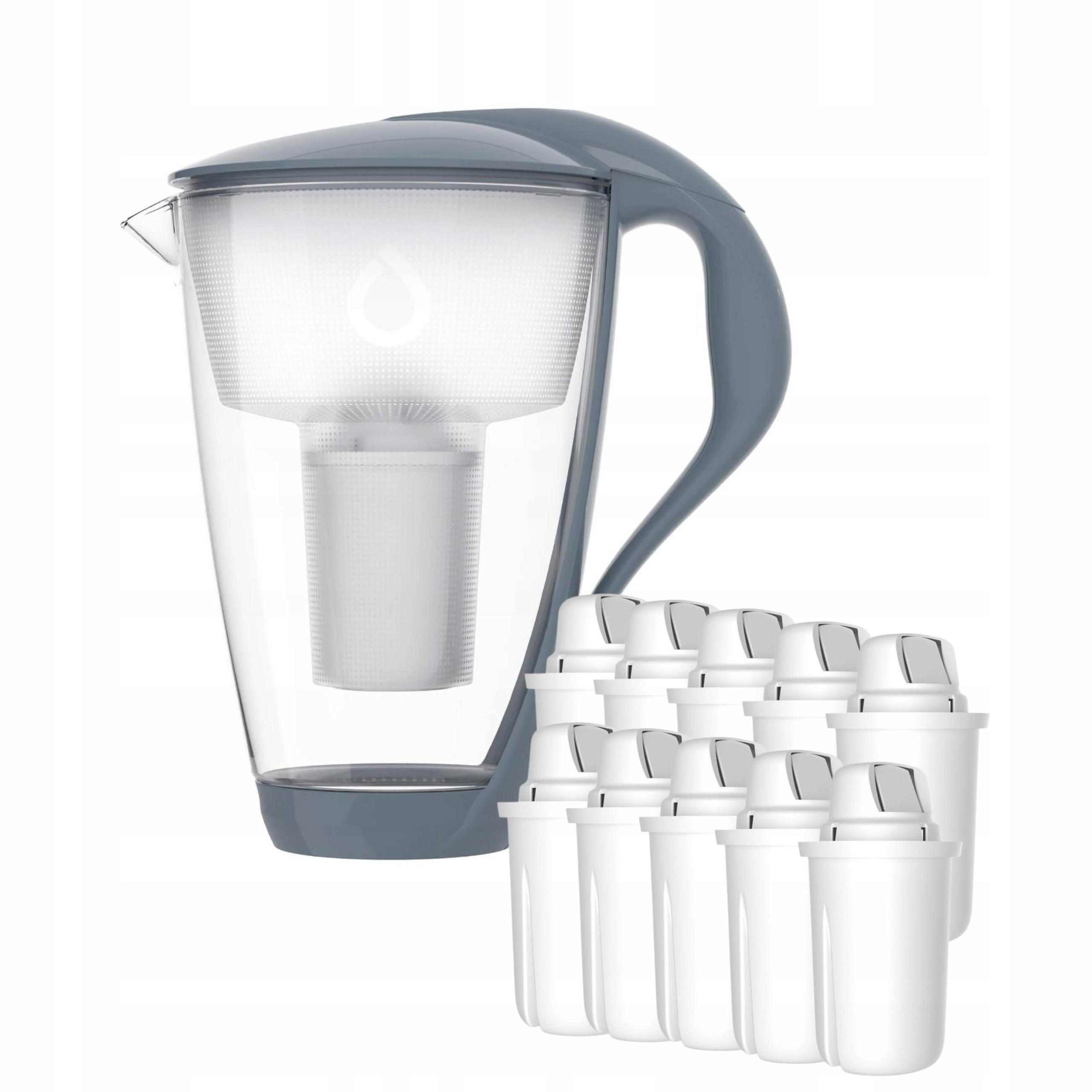 Dzbanek Szklany Dafi Crystal Led 2,0L 10 Wkładów