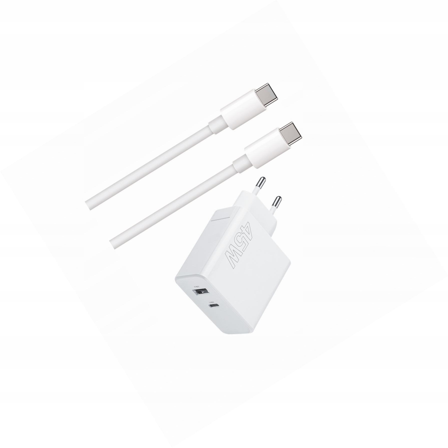 Szybka ładowarka 45W z długim kablem 2m 2 wejścia do Xiaomi Poco F4 Gt
