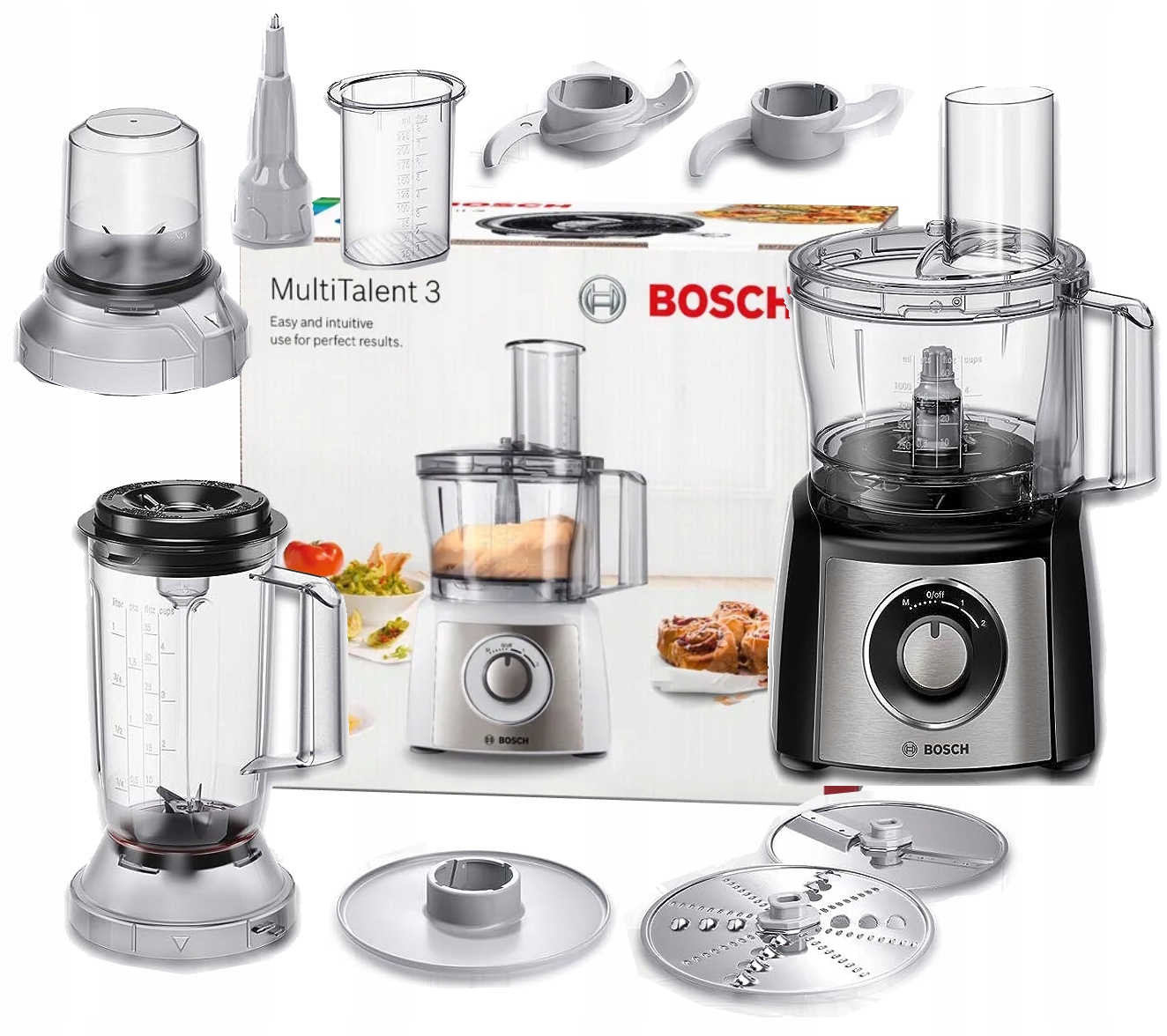 Robot Kuchenny Bosch Multitalent 3 MCM3501M Mikser 800 W Akcesoria