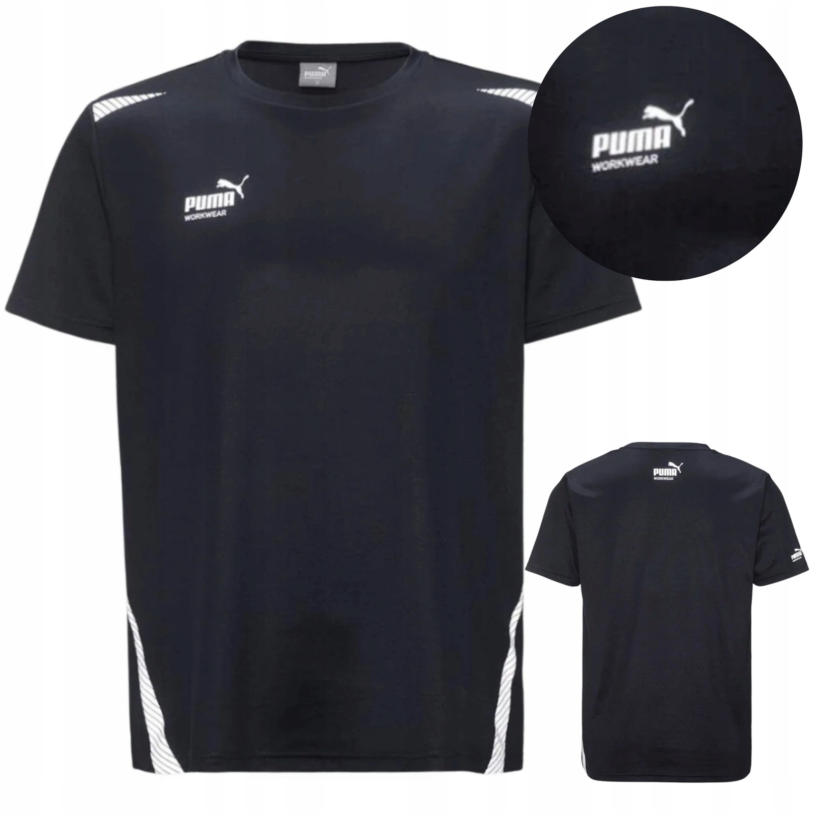 T-shirt męski sportowy elastyczny oddychający odblaski Puma Workwear L