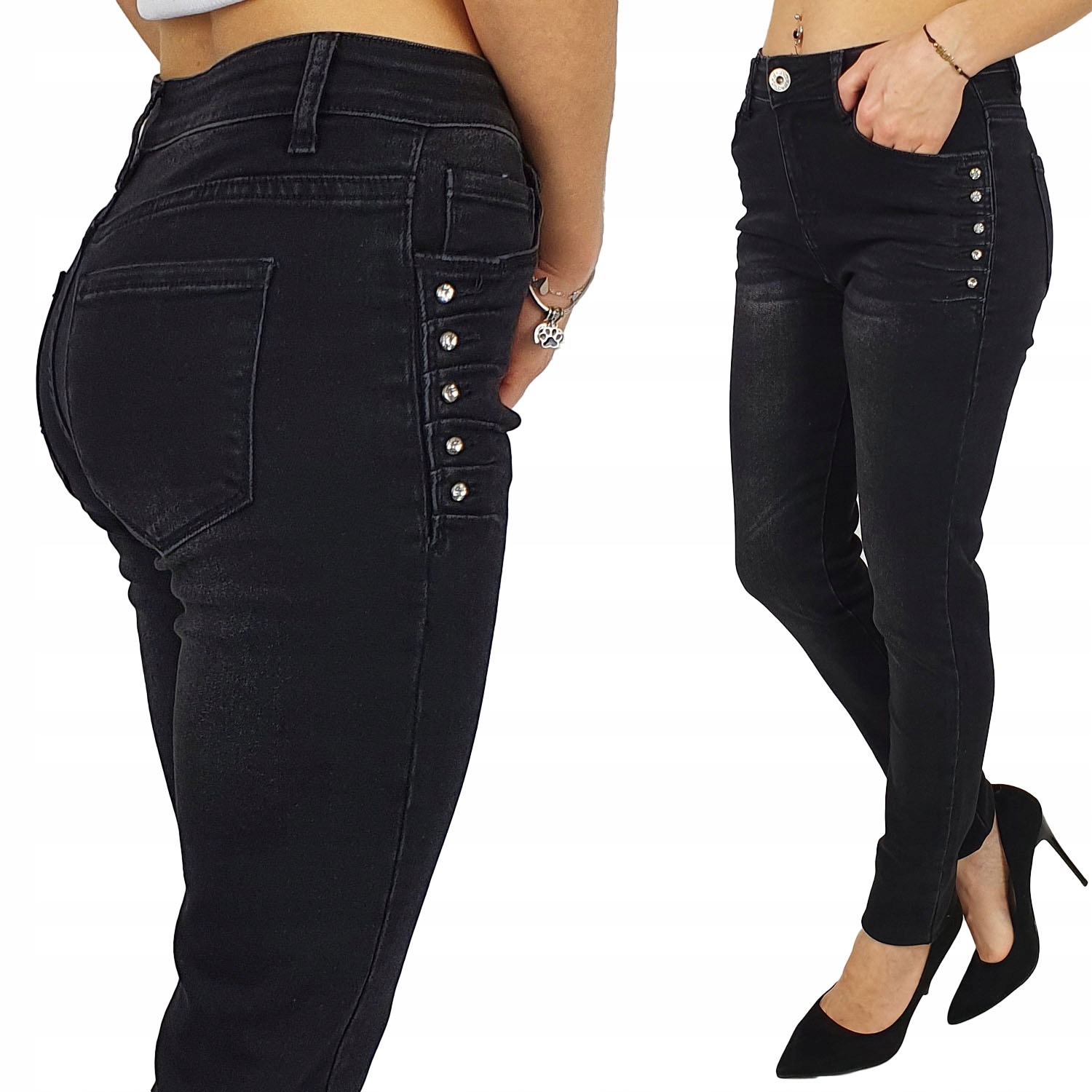 

Klasyczne Damskie Spodnie Wyszczuplające Plus Size