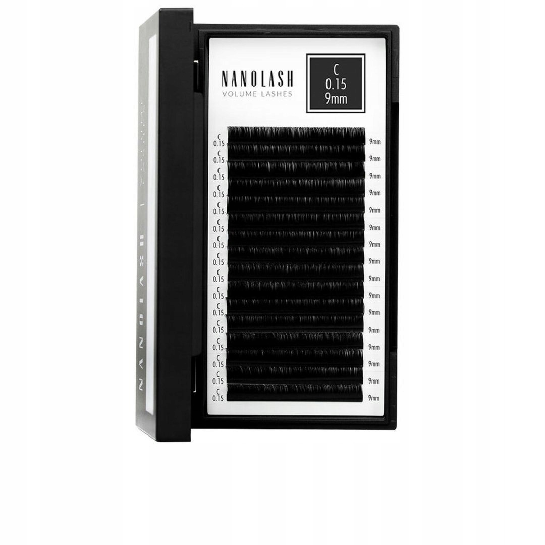 Sada umělých řas Nanolash Volume Lashes Příchytky 9 mm