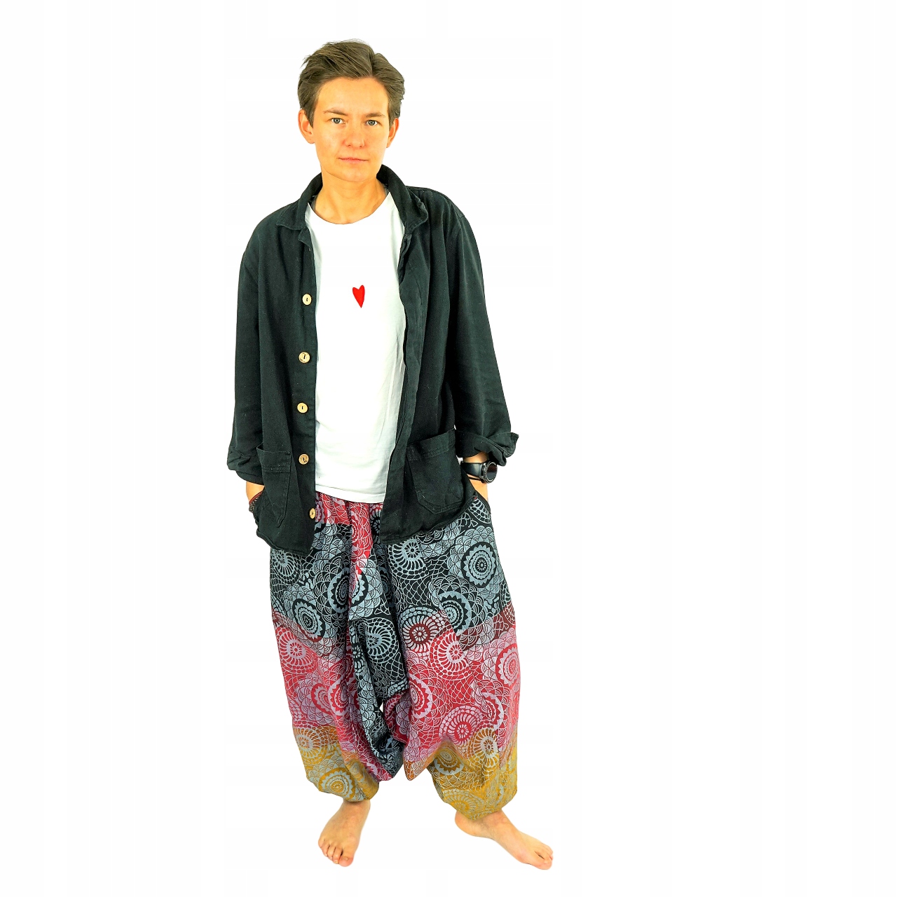 INDIE / szarawary / alladynki / CANACONA pockets Rozmiar uniwersalny