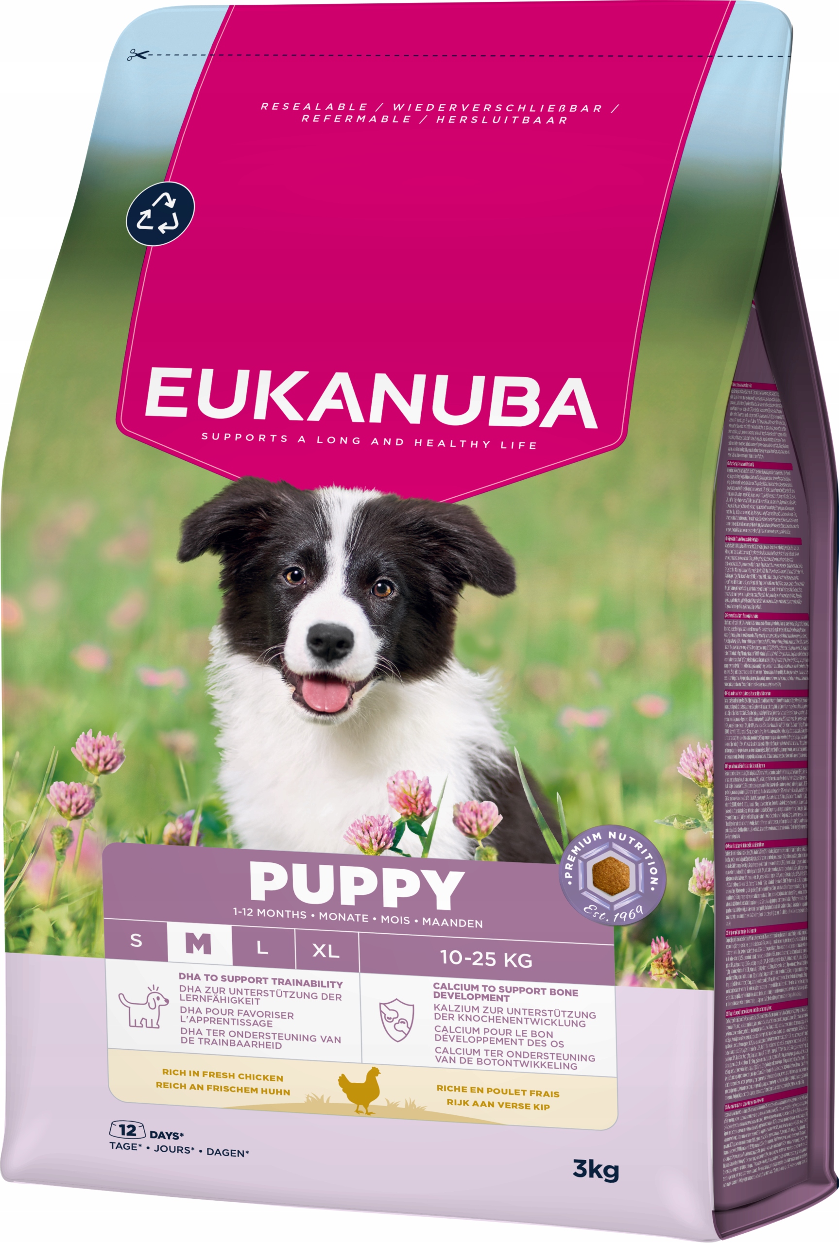 Levně Eukanuba Dog Life Care suché krmivo pro štěňata středních plemen, kuřecí, 3