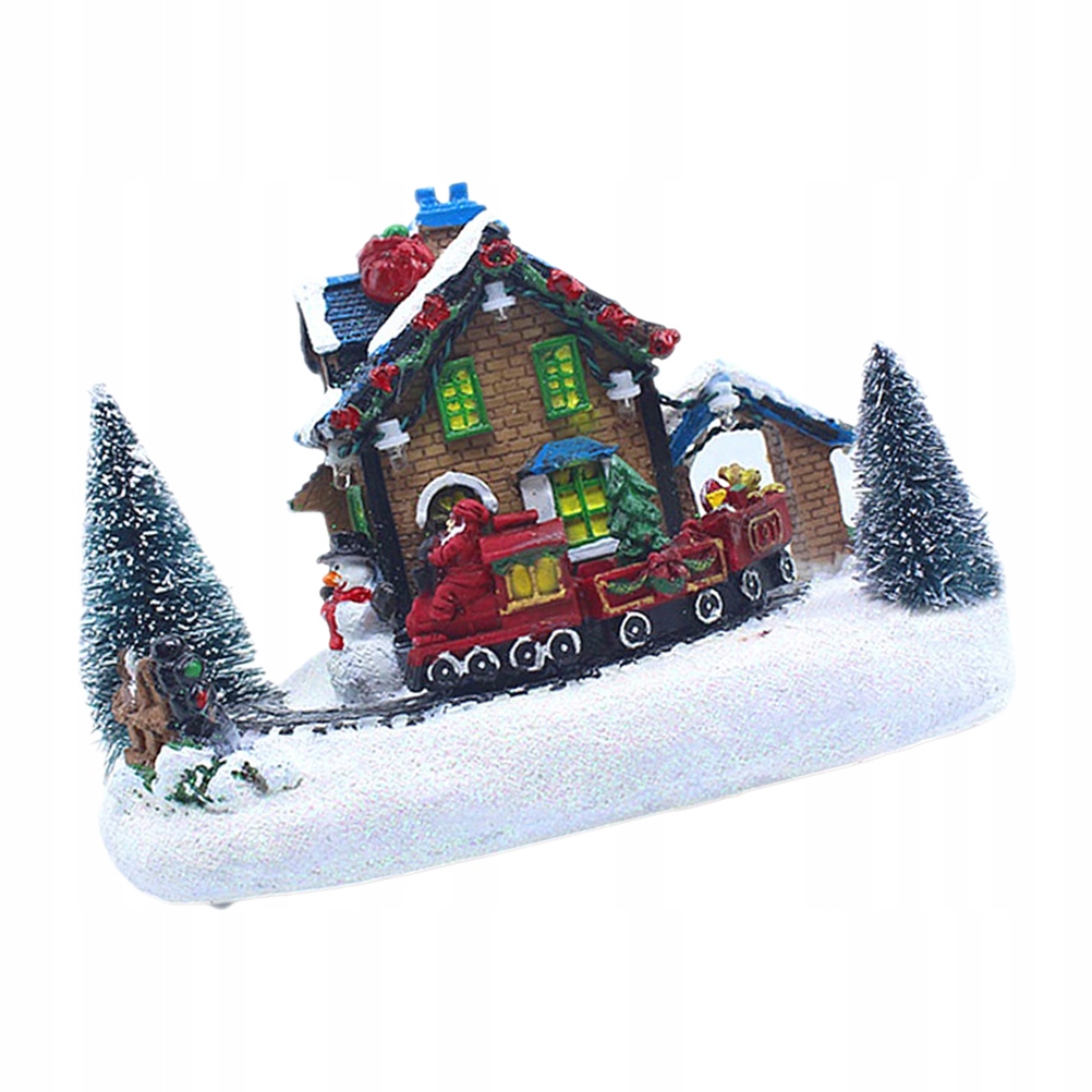 ŚWIECĄCE OZDOBANIA WYKOŃCZENIA ŚWIĄTECZNEJ WIOSKI