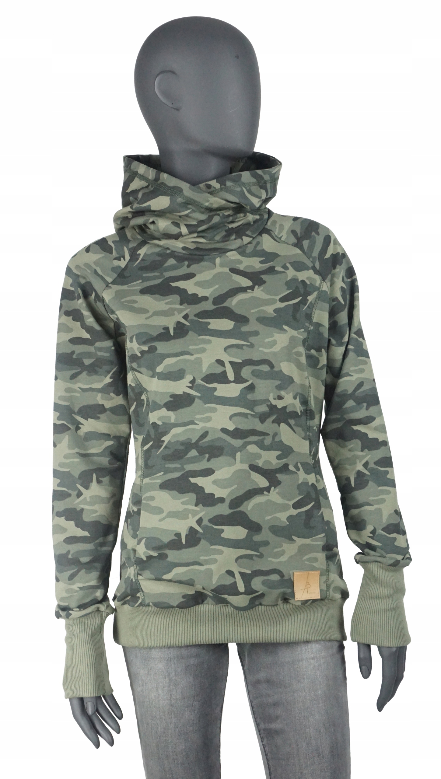 

Bluza dresowa damska z kapturem 3XL XXXL moro