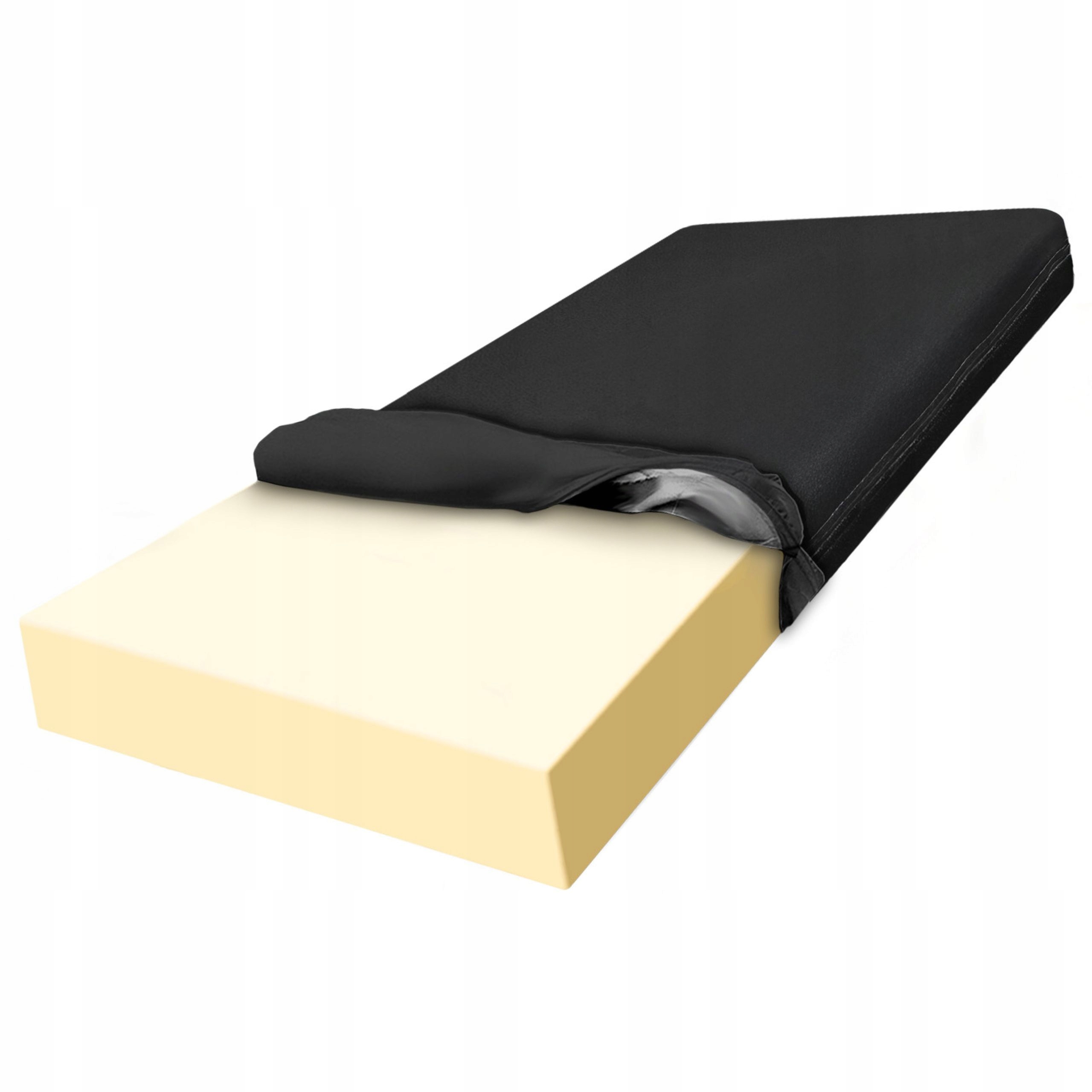 Matrac 90x220 z hypoalergénnej, odolnej peny, čierny poťah H2 11 cm