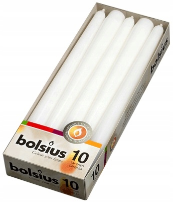 

Bolsius Świeca stołowa Szpica 245/24 Biała A'10