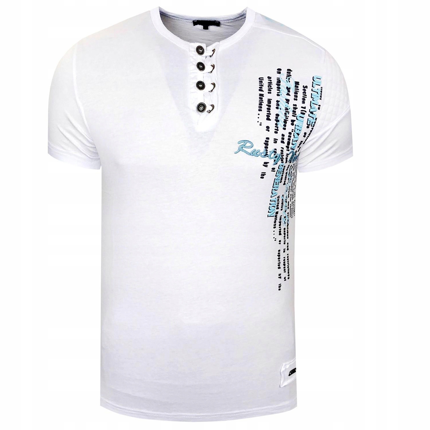 Rusty Neal tričko pánské 6784 regular fit 4XL bílá