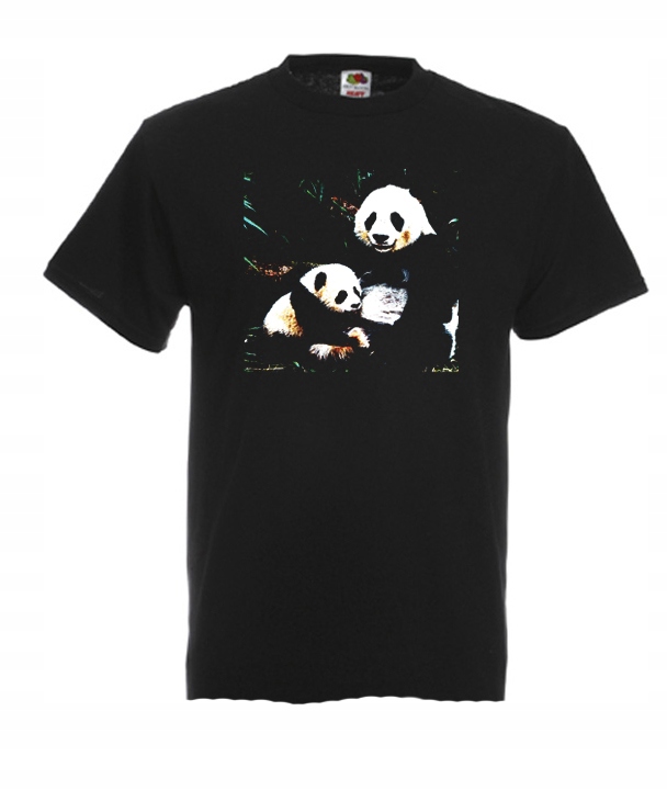 

S Koszulka Męska Panda Miś Misie Bądź Sobą Wzór