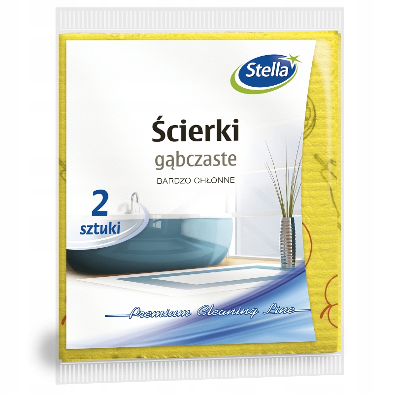 

Stella Ścierki Gąbczaste Bardzo Chłonne 2 Sztuki