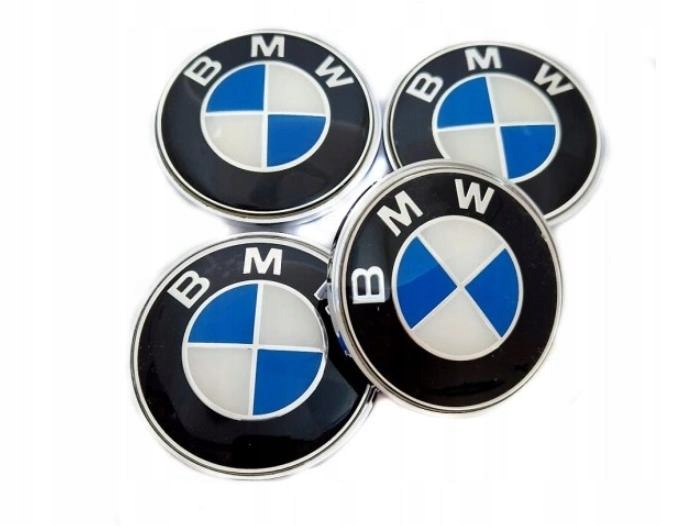 Dekielki Dekielek Dekle Zaślepki Bmw Do Alufelg 68MM 62MM Niebieskie Nowe