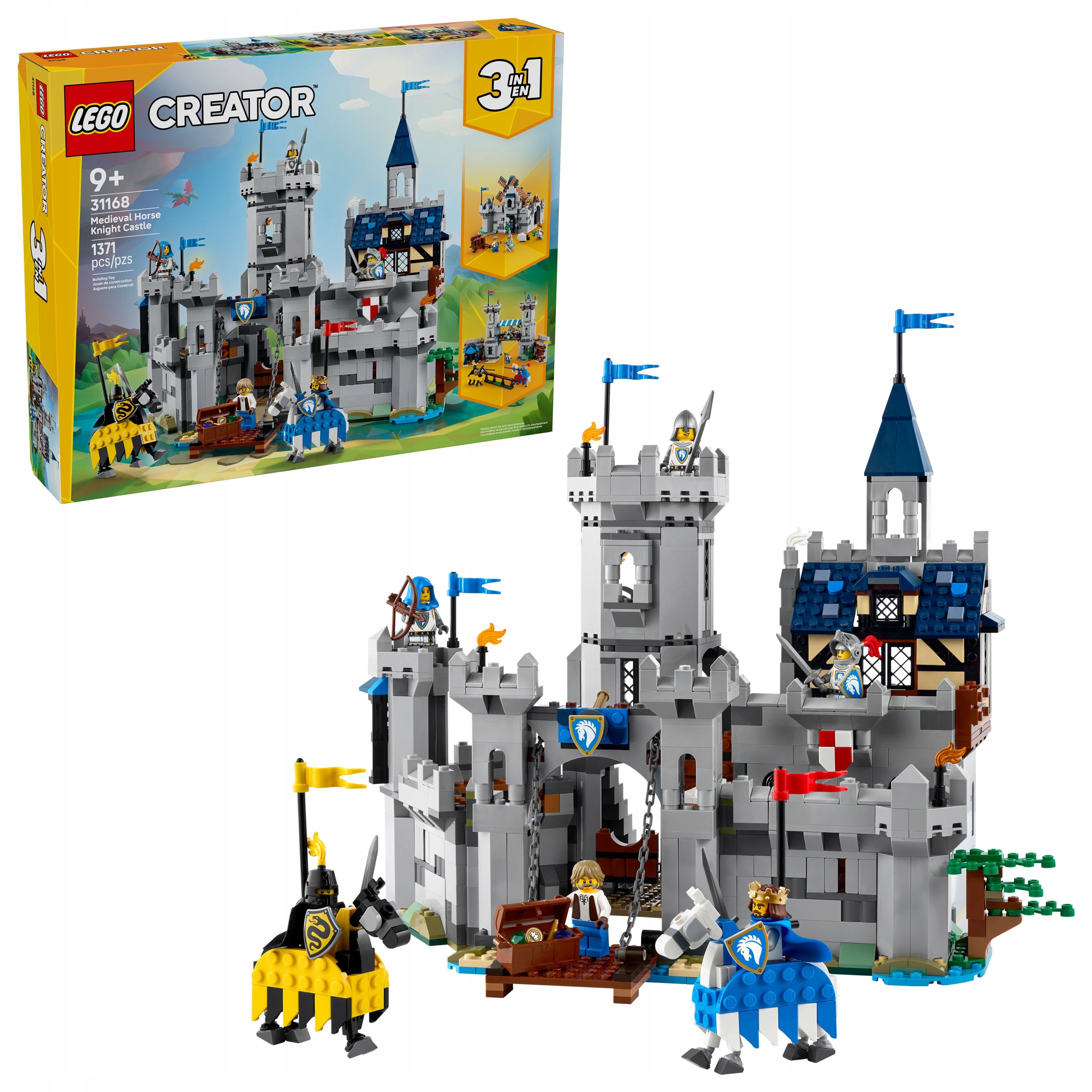 Lego Creator 3v1 Středověký Zámek Koňských Rytířů 31168