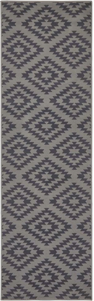 Behúň 80x400 cm na chodbu a predsieň, moderný, šedo-grafitový