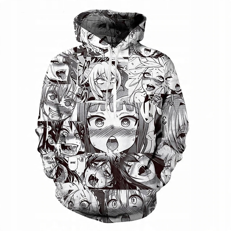 

Bluza męska z kapturem i nadrukiem anime 3D r.M