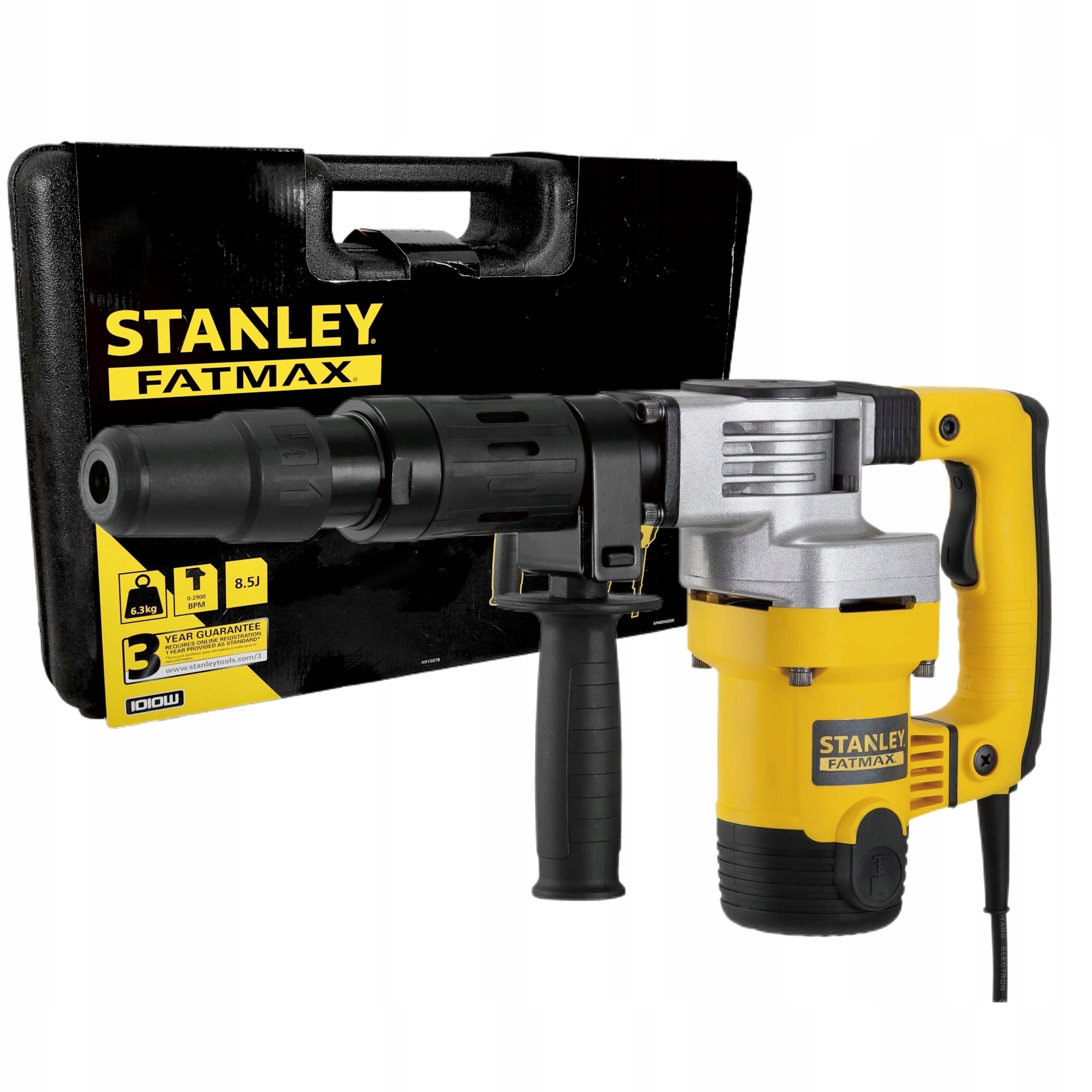 Stanley Rotační Kladivo Sds Max 1010W 8,5J Kufr Fatmax SFMEH220K