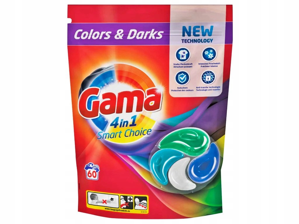 Капсулы для стирки 4в1 Smart Choice 60 шт.