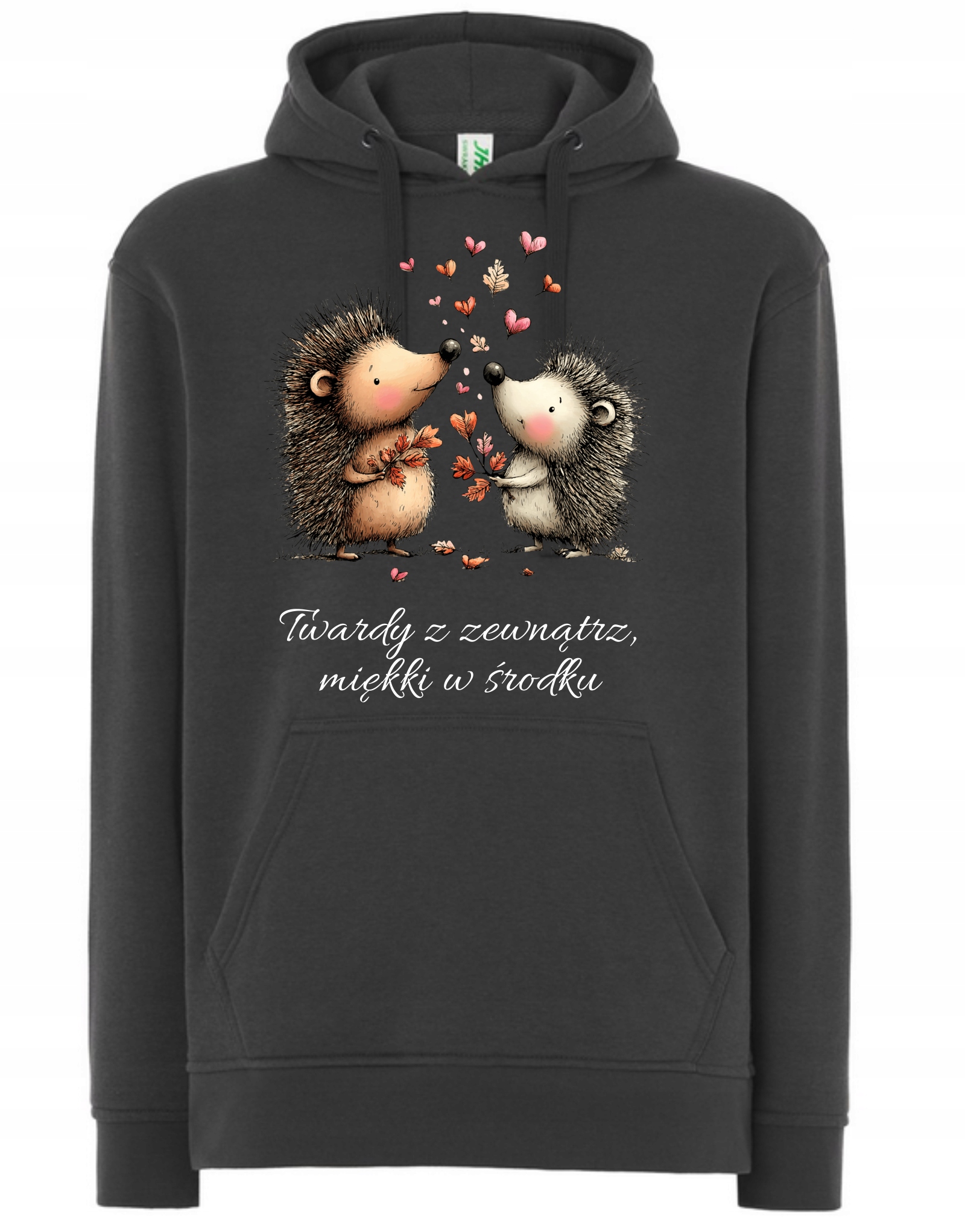 Mikina s kapucí Valentýnský potisk Tvrdý, z vnější strany měkký uvnitř Xs