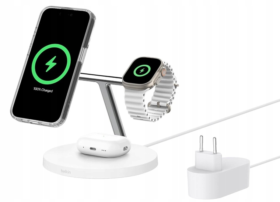 Ładowarka indukcyjna Belkin WIZ032KQWH biała