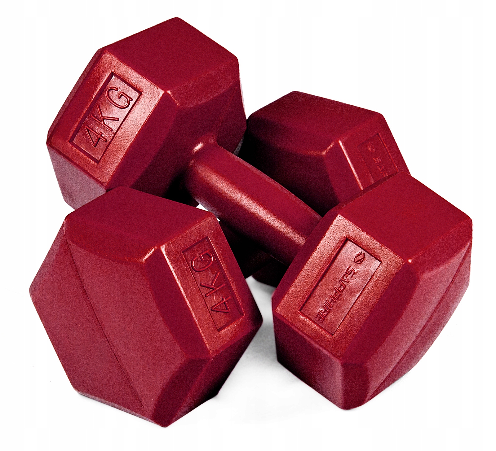 HANTLE hantelki CIĘŻARKI 2x4KG ZESTAW do ćwiczeń fitness BITUMICZNE 8kg Kod producenta HANTLE_2X4KG_SG-4C