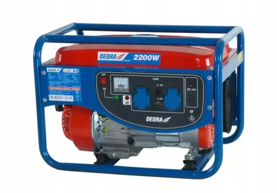 Dedra Agregat Prądotwórczy DEGB2510 2200W 2kW Generator Prądu Jednofazowy