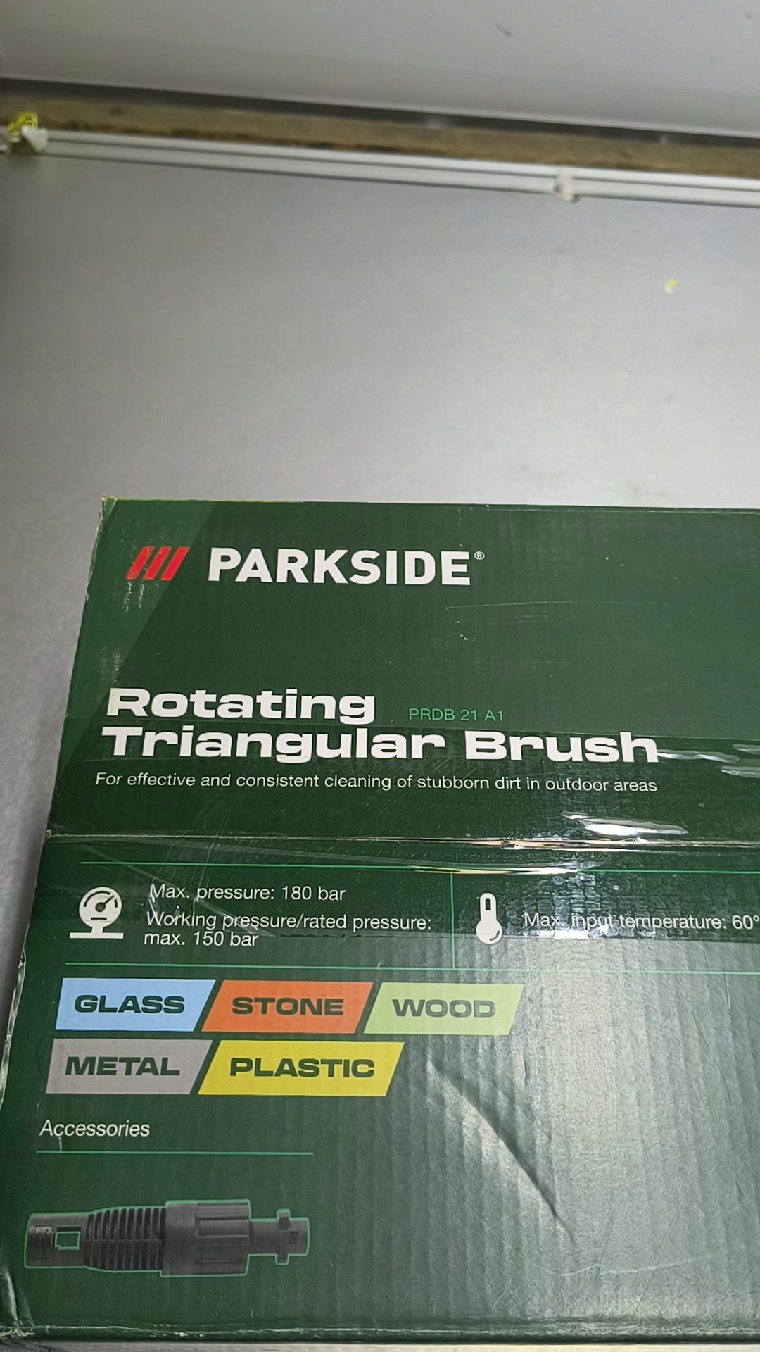 Parkside obrotowa trójkątna szczotka do myjki ciśnieniowej PRDB 21 A1 — zdjęcie 6