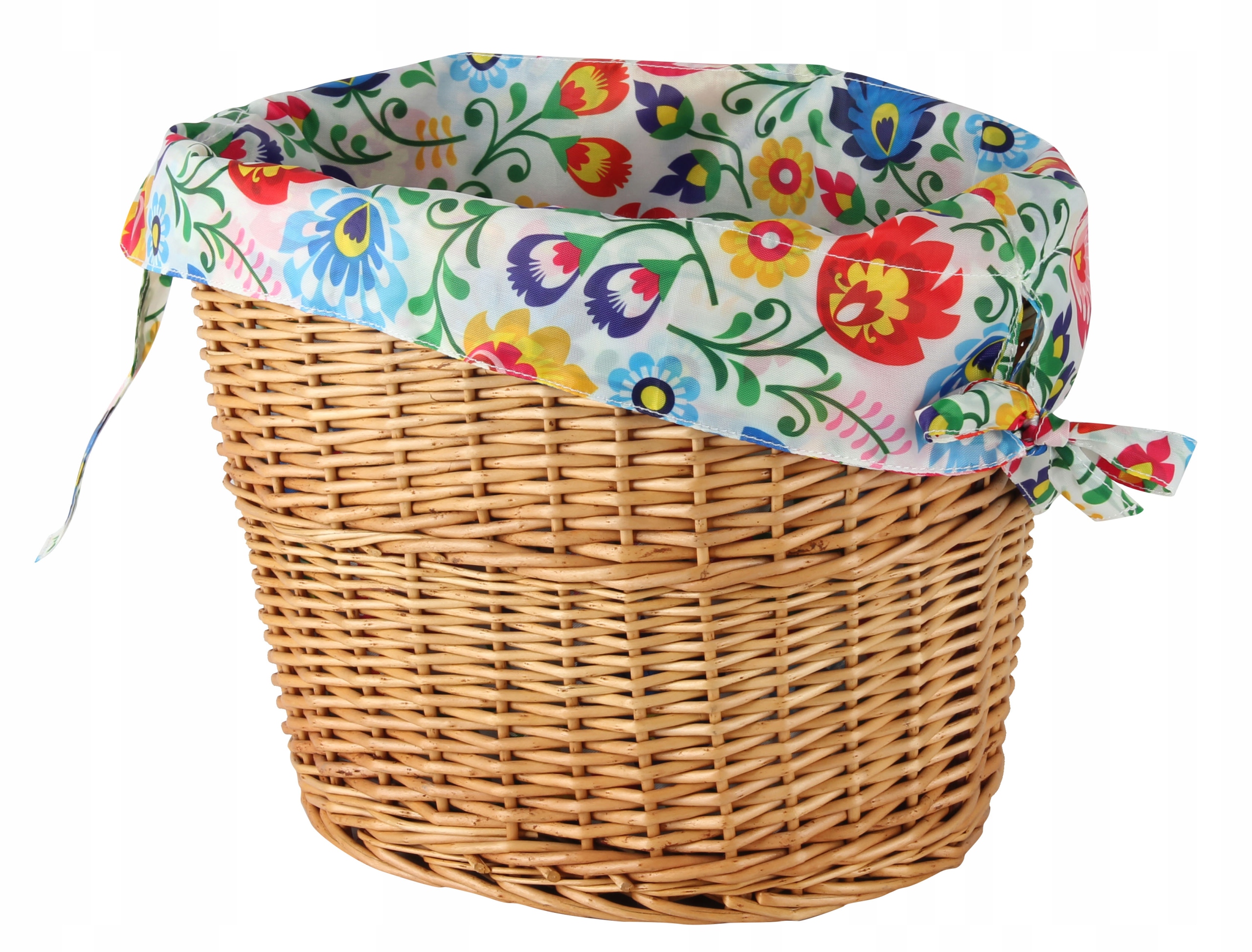 

Wiklinowy Koszyk na Kierownicę na Rower Wkład