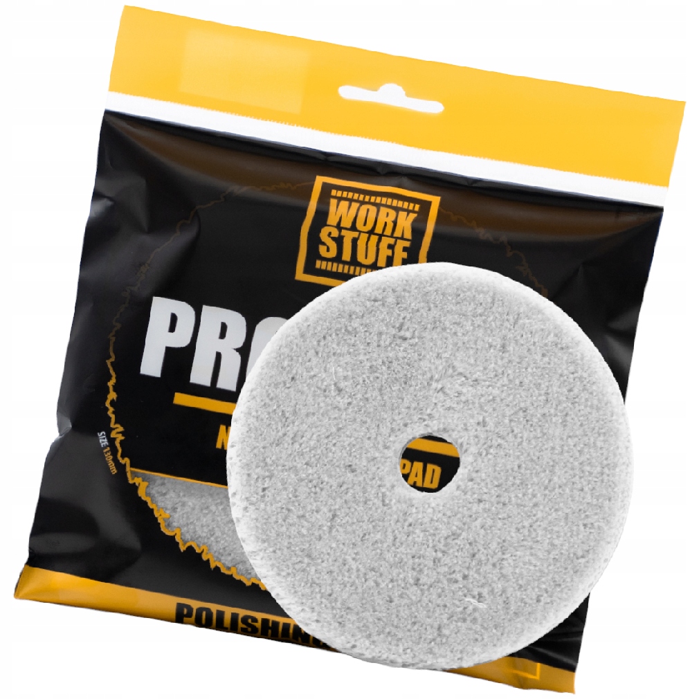 Work Stuff Pro Wool 130mm Mocno Tnące Futro Polerskie z Wełny Naturalnej