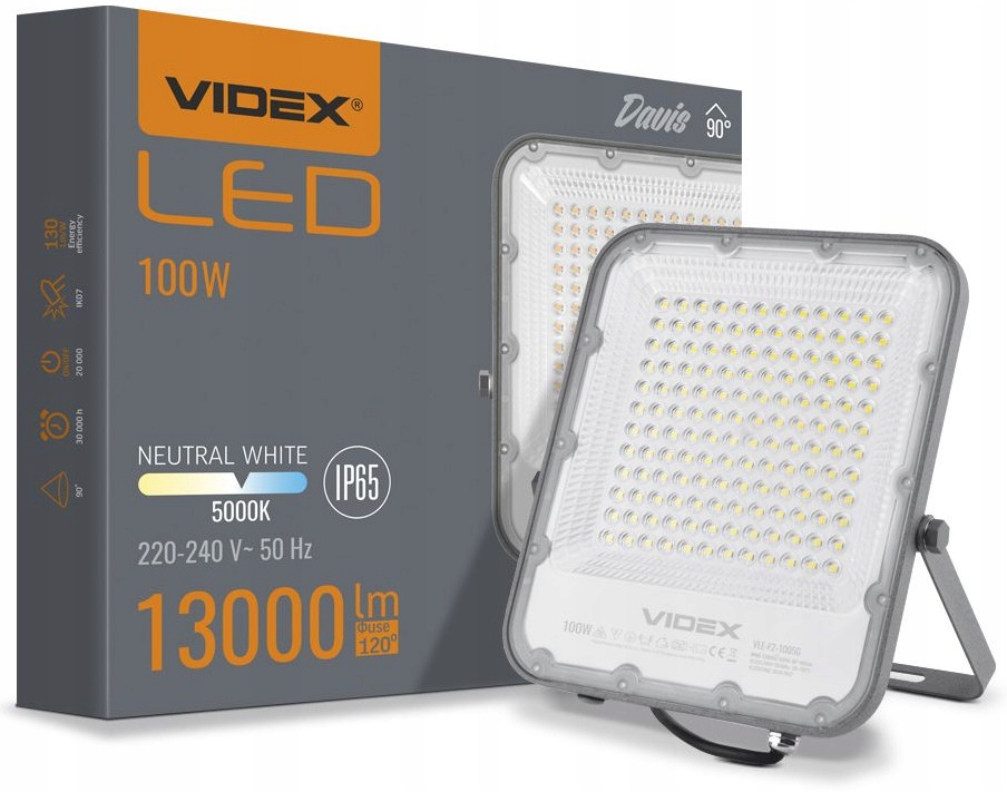 

Lampa Zewnętrzna halogen Led 100W 13000Lm 5000K