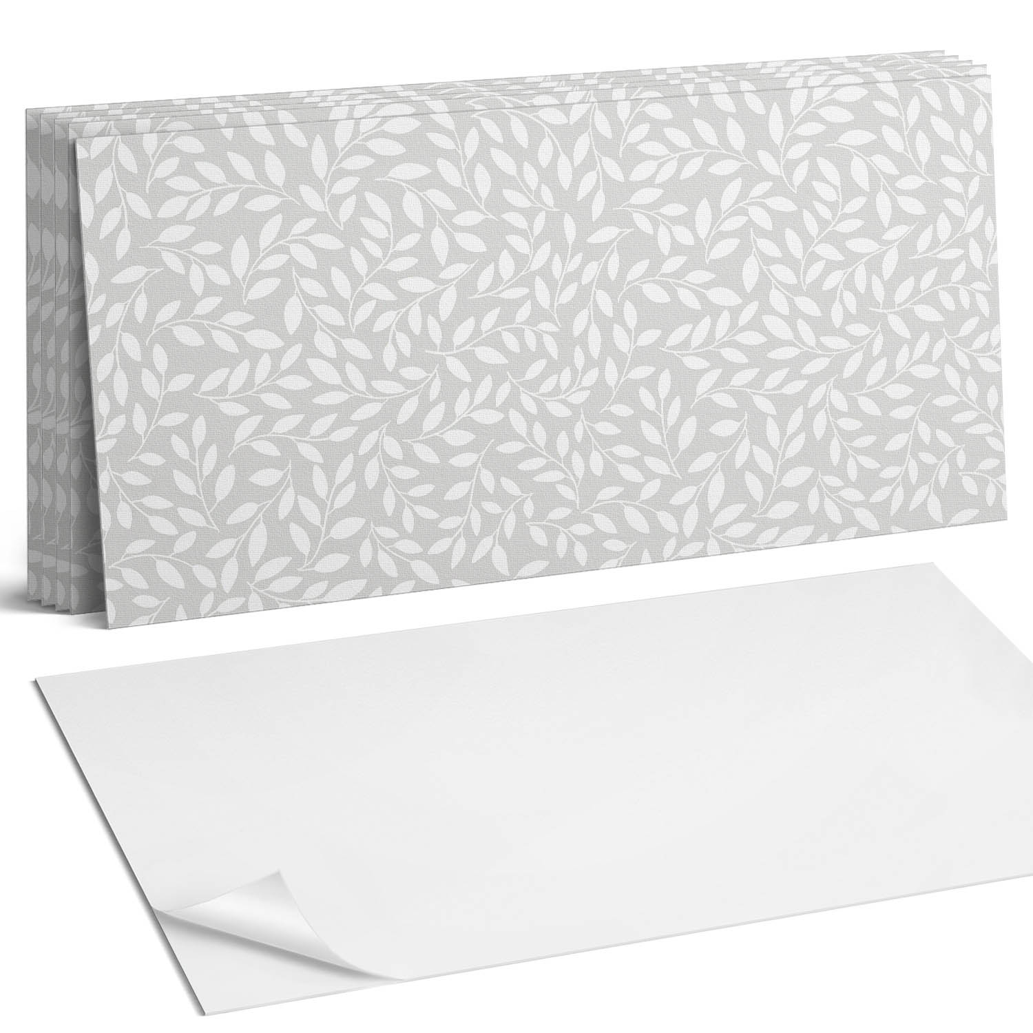 Dekoratívne vinylové dlaždice na stenu Elegantný listnatý vzor 6 x 60 x 30 cm