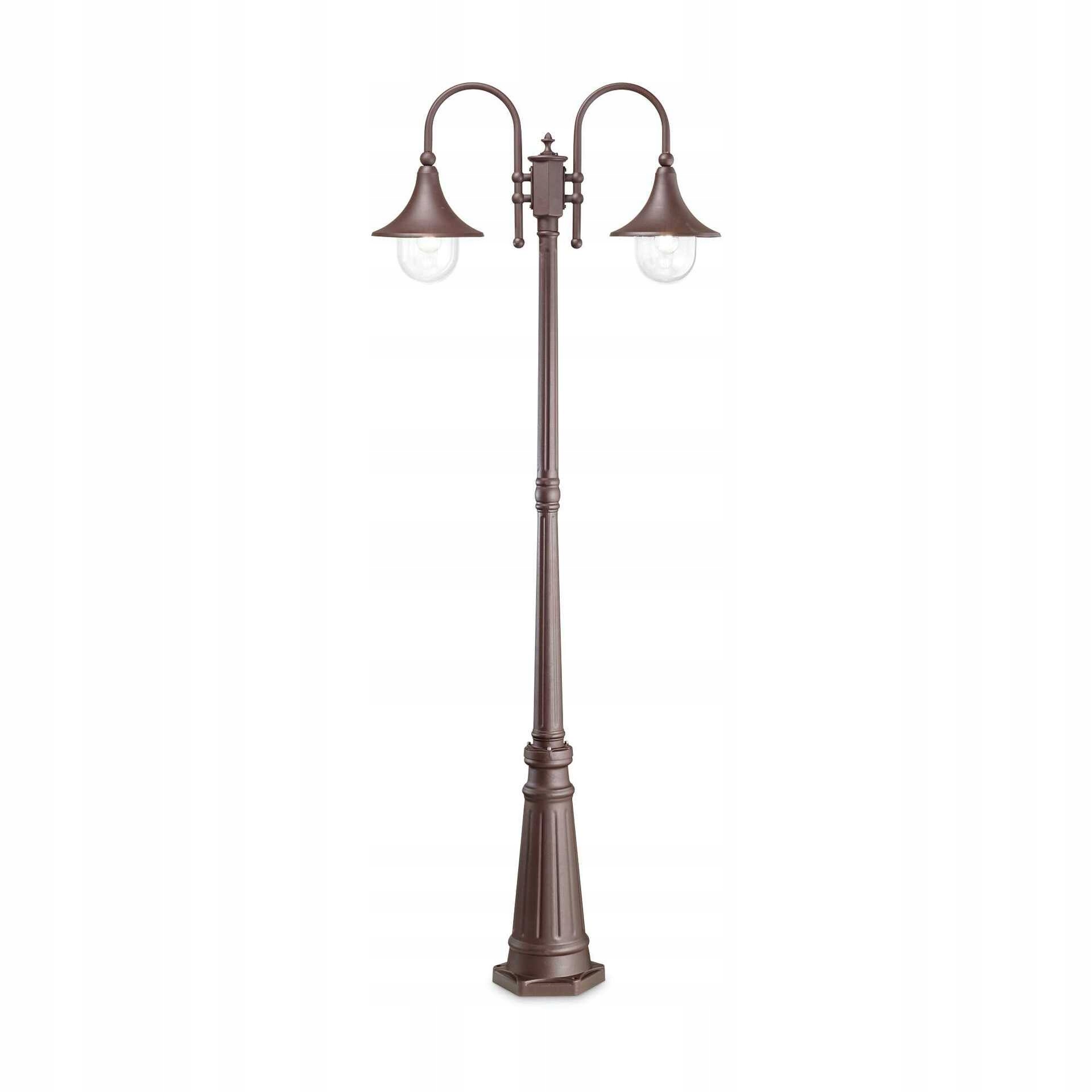 Ventilácia stĺpkové svítidlo Ideal Lux Cima PT2 Coffee 246840 E27 2x60W IP43