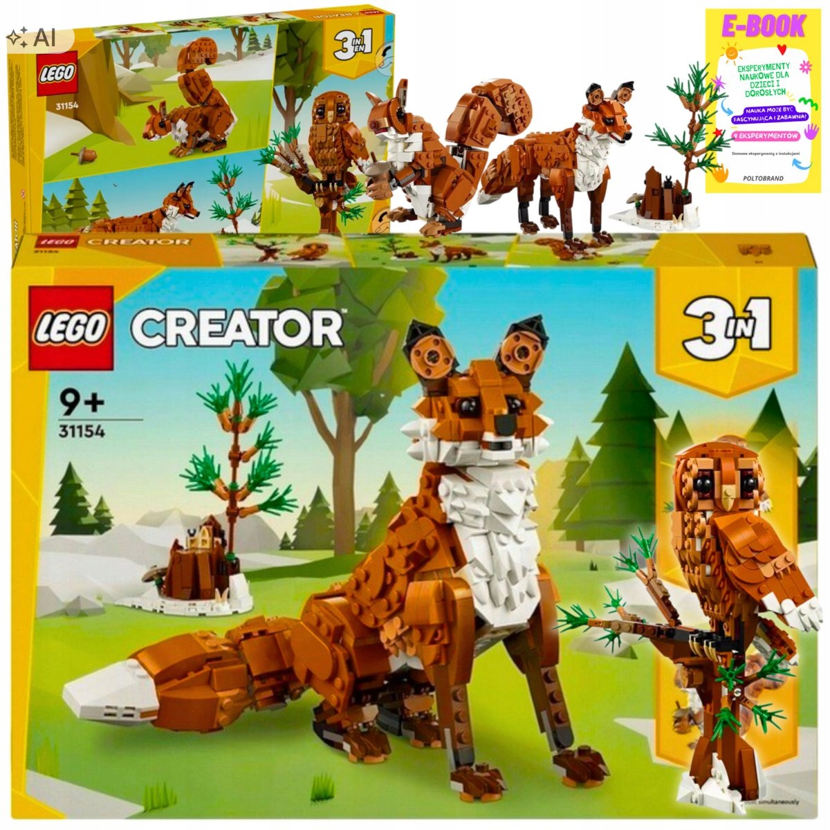 Lego Zwierzęta Creator 3w1 Leśne Czerwony Lis Dla Dziecka Ebook