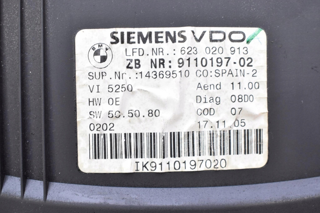 dials dials EU 9110197 BMW E90 E91 2.0i 129 KM 04-10