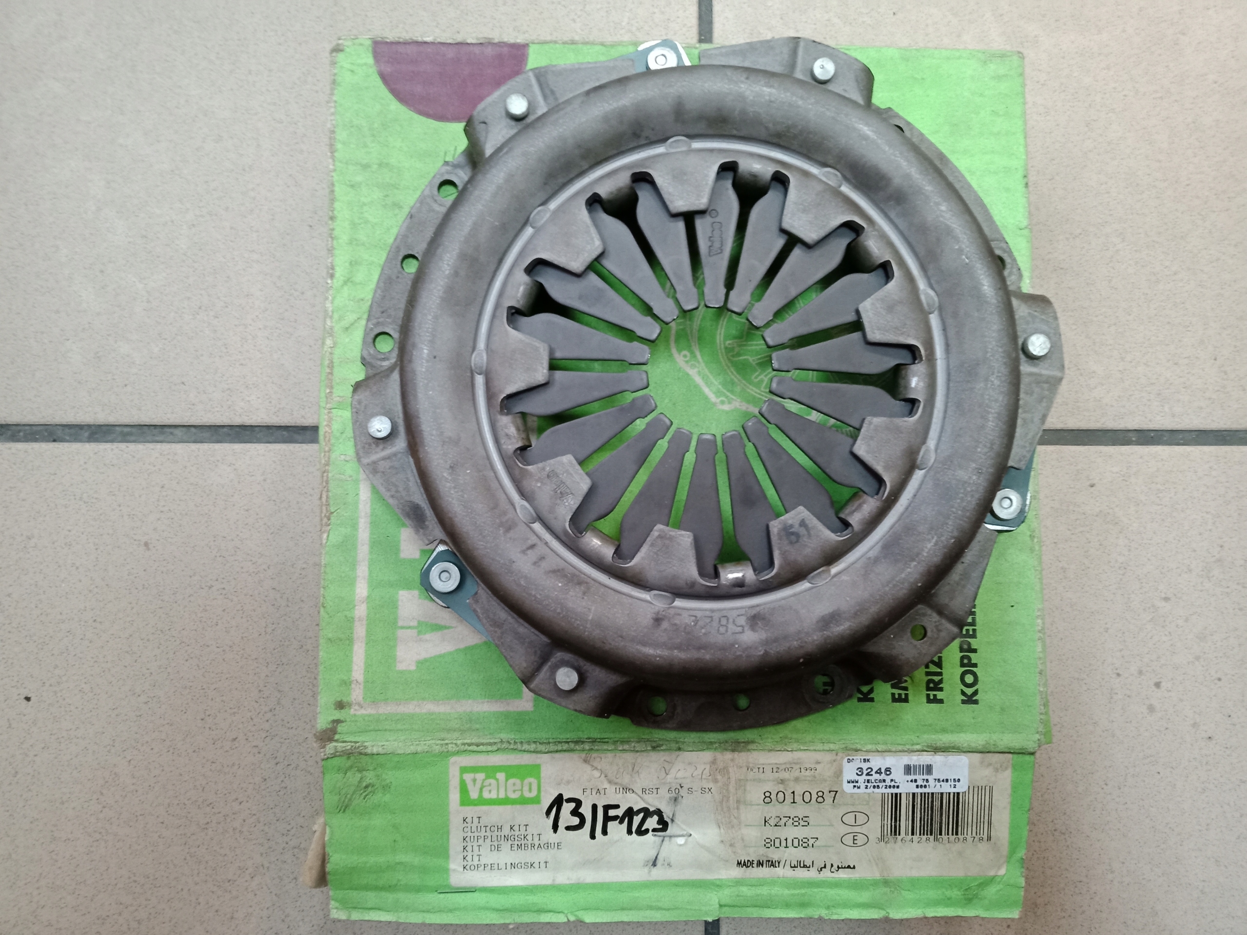 Y10 K278S - FIAT PANDA UNO LANCIA ЗАТИСКАЧ ЗЧЕПЛЕННЯ VALEO 801087