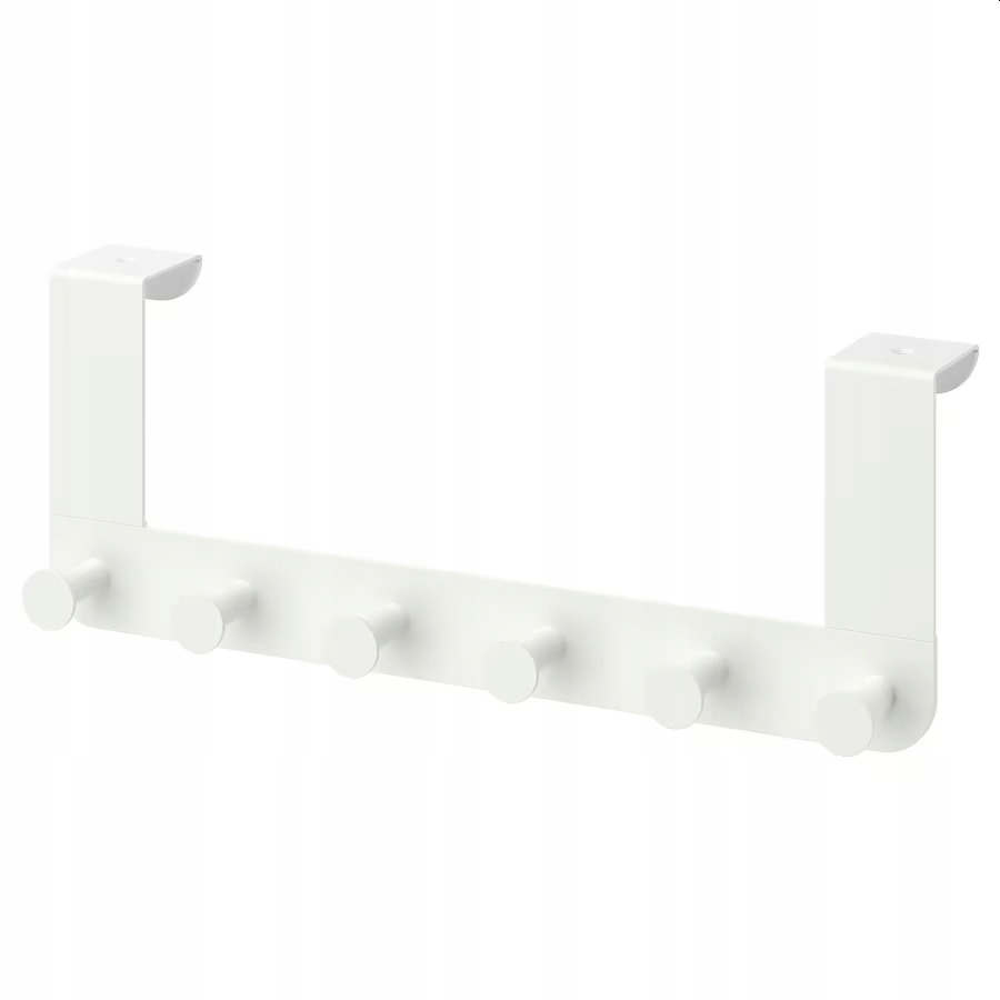 

Wieszak Na Drzwi Łazienki Pokój Biały Stal Solidny