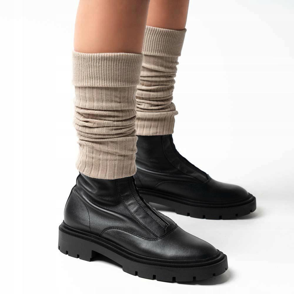 Getry damskie bawełniane Steven BEŻ